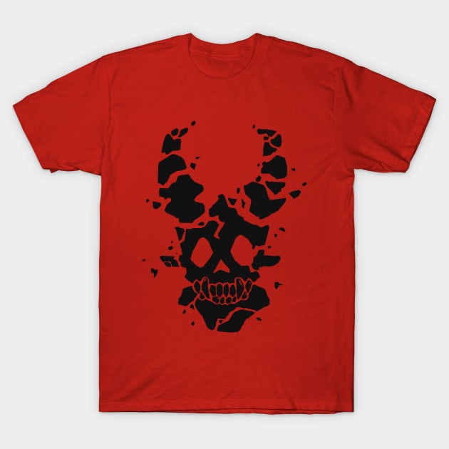 Exploding Demon - Printed on Front T-Shirt by Sontrowa